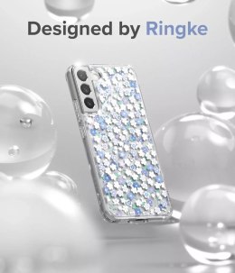 Ringke Fusion Design Coque blindée avec cadre en gel pour Samsung Galaxy S22 transparent (Fleurs sauvages) (F592R51)