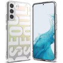 Ringke Fusion Design Coque blindée avec cadre en gel pour Samsung Galaxy S22 transparent (Séoul) (F592R89)