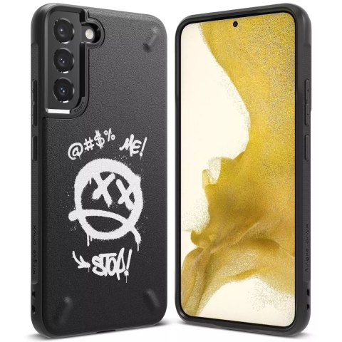 Ringke Onyx Design Coque Durable pour Samsung Galaxy S22 + (S22 Plus) noir (Graffiti) ()