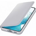 Samsung LED View Cover avec écran LED pour Samsung Galaxy S22 gris clair (EF-NS901PJEGEE)