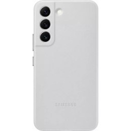 Samsung Leather Cover étui en cuir véritable pour Samsung Galaxy S22 gris clair (EF-VS901LJEGWW)