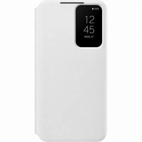 Samsung Smart Clear View Standing Cover Case Antibactérien Samsung Galaxy S22 Smart Flip Case blanc (EF-ZS901CWEGEE)