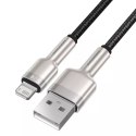 Baseus Cafule Metal Data USB - Câble Lightning 2,4 A 0,25 m noir (CALJK-01)