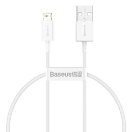 Baseus Superior Câble USB - Lightning 2,4A 0,25 m Blanc (CALYS-02)