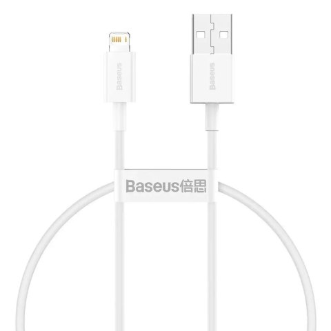 Baseus Superior Câble USB - Lightning 2,4A 0,25 m Blanc (CALYS-02)