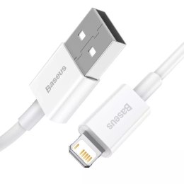 Baseus Superior Câble USB - Lightning 2,4A 0,25 m Blanc (CALYS-02)
