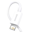 Baseus Superior Câble USB - Lightning 2,4A 0,25 m Blanc (CALYS-02)