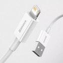 Baseus Superior Câble USB - Lightning 2,4A 0,25 m Blanc (CALYS-02)