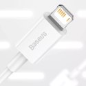 Baseus Superior Câble USB - Lightning 2,4A 0,25 m Blanc (CALYS-02)