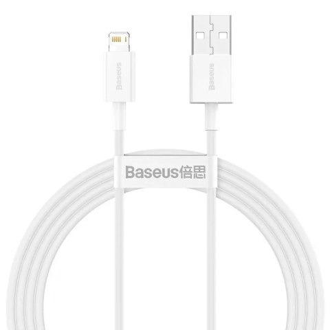 Baseus Superior Câble USB - Lightning 2,4A 1,5 m Blanc (CALYS-B02)