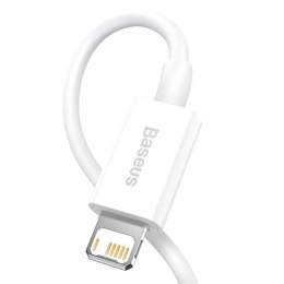 Baseus Superior Câble USB - Lightning 2,4A 1,5 m Blanc (CALYS-B02)