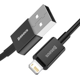Baseus Superior USB - Câble de données de charge rapide Lightning 2,4 A 1 m noir (CALYS-A01)
