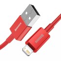 Baseus Superior USB - Lightning câble de charge rapide 2,4 A 1 m rouge (CALYS-A09)