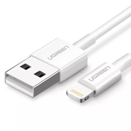 Câble Ugreen USB - Lightning MFI 1m 2,4A blanc (20728)