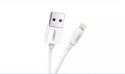 Câble Ugreen USB - Lightning MFI 1m 2,4A blanc (20728)