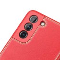 Coque élégante Dux Ducis Yolo en cuir écologique pour Samsung Galaxy S21 FE rouge