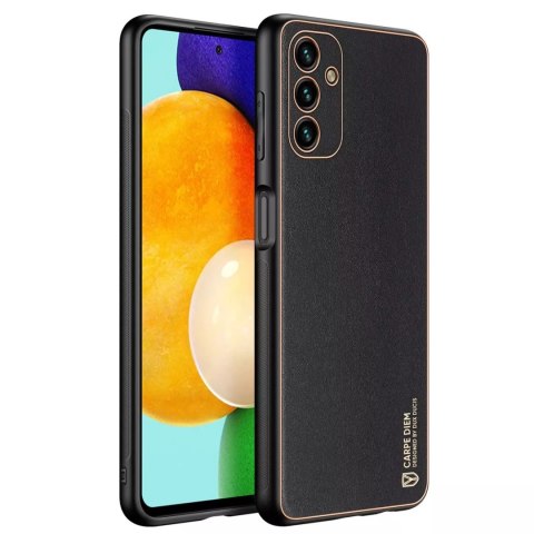 Housse élégante Dux Ducis Yolo en cuir écologique pour Samsung Galaxy A13 5G noir