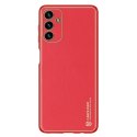 Housse élégante Dux Ducis Yolo en cuir écologique pour Samsung Galaxy A13 5G rouge