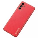 Housse élégante Dux Ducis Yolo en cuir écologique pour Samsung Galaxy A13 5G rouge