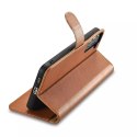 ICarer Haitang Étui portefeuille en cuir Étui en cuir pour Samsung Galaxy S22 Portefeuille Housse Marron (AKSM04BN)