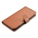 ICarer Haitang Etui portefeuille en cuir Etui en cuir pour Samsung Galaxy S22 Ultra Wallet Housse Marron (AKSM06BN)