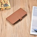 ICarer Haitang Etui portefeuille en cuir Etui en cuir pour Samsung Galaxy S22 Ultra Wallet Housse Marron (AKSM06BN)