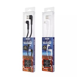 Remax USB - Câble coudé Lightning 2,1 A 1 m Noir (RC-014i black)