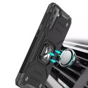 Wozinsky Ring Armor Tough Hybrid Case Cover + Magnetic Mount pour Samsung Galaxy S22 + (S22 Plus) Bleu