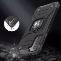 Wozinsky Ring Armor Tough Hybrid Case Cover + Magnetic Mount pour Samsung Galaxy S22 + (S22 Plus) Noir