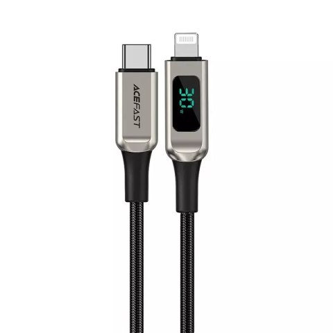 Câble Acefast MFI USB Type C - Lightning 1.2m, 30W, 3A argent (C6-01 argent)