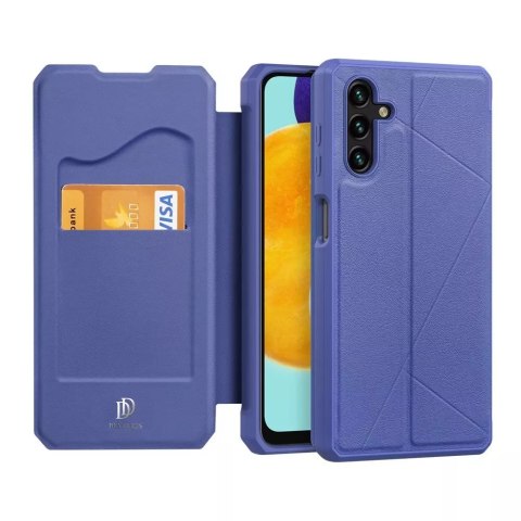 DUX DUCIS Skin X Etui type Bibliothèque pour Samsung Galaxy A13 5G bleu