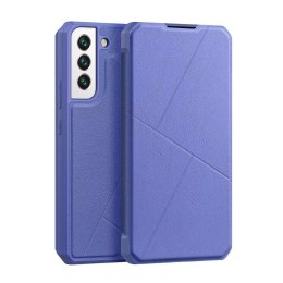 DUX DUCIS Skin X Etui type Bibliothèque pour Samsung Galaxy S22 bleu