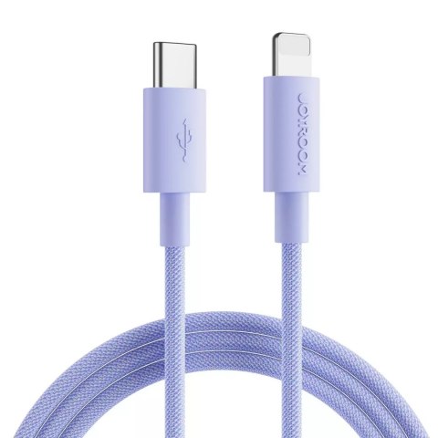 Joyroom Câble USB Type C Durable - Charge Rapide comme l&#39; Lightning / Transmission de Données 20W 1m Violet (S-1024M13)