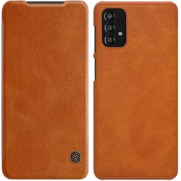 Nillkin Qin Case Case pour Samsung Galaxy A33 5G Camera Protector Holster Cover Flip Cover Marron