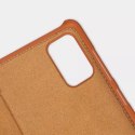 Nillkin Qin Case Case pour Samsung Galaxy A33 5G Camera Protector Holster Cover Flip Cover Marron