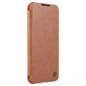 Nillkin Qin Leather Pro Case Case For Samsung Galaxy S22 Camera Protector Holster Cover Flip Cover Marron