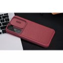 Nillkin Qin Leather Pro Case Case For Samsung Galaxy S22 Camera Protector Holster Cover Flip Cover Marron