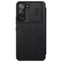 Nillkin Qin Leather Pro Case Case For Samsung Galaxy S22 Camera Protector Holster Cover Flip Cover Noir