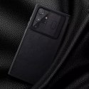 Nillkin Qin Leather Pro Case Case For Samsung Galaxy S22 Ultra Camera Protector Holster Cover Flip Cover Noir