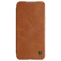 Nillkin Qin Leather Pro Case Case pour Samsung Galaxy S22 + (S22 Plus) Camera Protector Holster Cover Flip Cover Marron