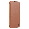 Nillkin Qin Leather Pro Case Case pour Samsung Galaxy S22 + (S22 Plus) Camera Protector Holster Cover Flip Cover Marron