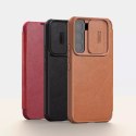 Nillkin Qin Leather Pro Case Case pour Samsung Galaxy S22 + (S22 Plus) Camera Protector Holster Cover Flip Cover Marron