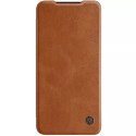 Nillkin Qin Leather Pro Case Cover pour Samsung Galaxy S22 Ultra Camera Protector Holster Cover Flip Cover Marron