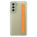 Samsung coque transparente avec sangle pour Samsung galaxy s21 fe olive (ef-xg990cme)