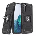 Wozinsky Ring Armor Tough Hybrid Case Cover + Magnetic Mount pour Samsung Galaxy S22 or