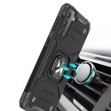 Wozinsky Ring Armor Tough Hybrid Case Cover + Magnetic Mount pour Samsung Galaxy S22 or