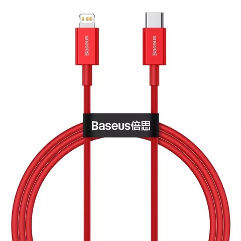 Baseus Superior USB Typ C - Câble de données de charge rapide comme l' Lightning Alimentation 20 W 1 m rouge (CATLYS-A09)