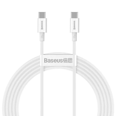 Baseus Superior USB Type C - Câble USB Type C Charge rapide / Power Delivery / FCP 100W 5A 20V 2m blanc (CATYS-C02)