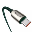 Baseus USB Type C - Câble USB Type C 100W (20V / 5A) Power Delivery avec écran d&#39;affichage Power Meter 2m vert (CATSK-C06)