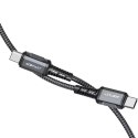Câble Acefast USB Type C - USB Type C 1.2m, 60W (20V / 3A) gris (C1-03 gris espace profond)